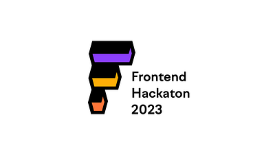 Frontend Hackaton 2023 Logo Variant 2023 colors frontend geometric hackaton illustrator logo stairs vivid