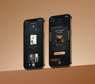 Coffee App app beverage coffee design food interactive interface ios mobile starbucks ui