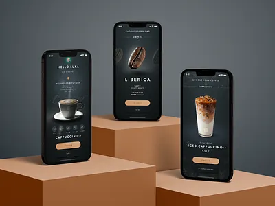 Coffee App app beverage coffee design food interactive interface ios mobile platform product design starbucks ui