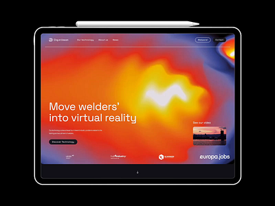 Experience Welding in a New Way: Web Animation animation color digital future lootie motion motion graphics reality simulation spark technology virual vr web website weld welding