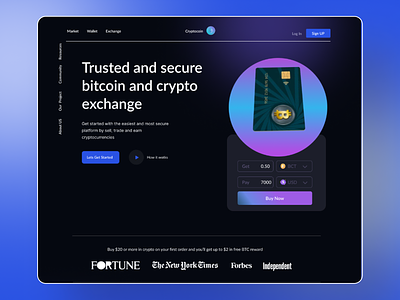 Cryptocurrency Website bitcoin cryprtocoin ui crypto wallet cryptocurrency cryptocurrency landing page cryptocurrency uiux cryptocurrency website dashboadr landing page money exchange uiux wallet app