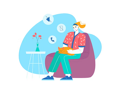 Digital detox 2d concept digitaldetox disconnecttoreconnect flat illustration man mentalbreak mindfulness offthegrid outdooradventures quiettime relaxationtime selfcare unplugged woman