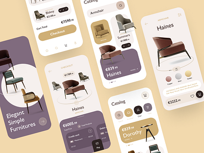 Furniture store - Mobile app app app design e commerce ecommerce furniture furniture app furniture store mobile app mobile app design mobile design mobile ui