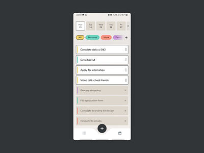 To-Do List app app design appdesign daily ui daily ui challenge dailyui design figma graphic design illustration minimal pop design to do to do app to do list to do list app ui ui designer user interface user interface design