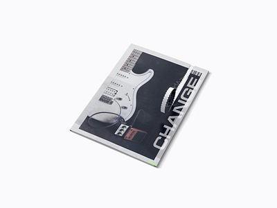 Branded Music Folder brand branding folder graphic design guitar identity mock mockup music photoshop poster print printing