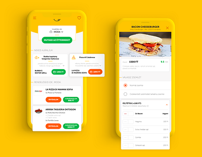 Pizza order iOS application design ui