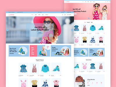 Baby Shop HTML Template - Jadusona bootstrap fashion furniture html5 modern responsive shop shopping toys