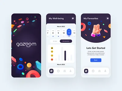App Colorful Design app application calendar app colorful app colorful elements creative creative agency design gift ui