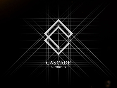Cascade Dubrovnik — logo grid brandidentity branding design graphic design logo luxury premium visualidentity