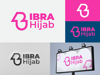 Logo Ibra Hijab b logo brand identity branding hijab logo logo