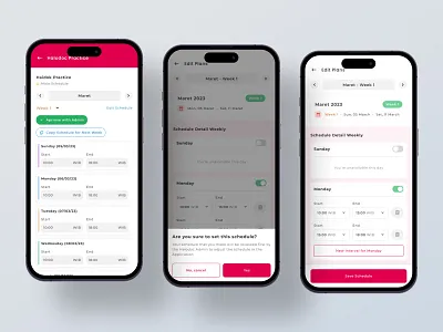 Schelar - Doctor Schedule Mobile Apps app design doctor graphic design illustration mockups schedule ui ux