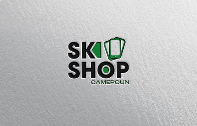 SK Shop Cmr - Logo branding design graphic design illustration logo typography vector