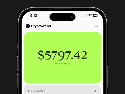 🦚 CryptoWallet 3d animation app bitcoin cards crypto ethereum finance fintech floating mobile app ui ux wallet
