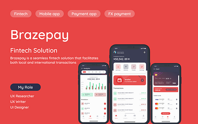 BRAZEPAY FINTECH APP app fintech payment ui ux