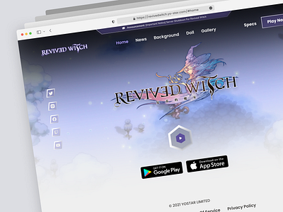 Revived Witch | Redesign anime design game revived witch ui webdesign website