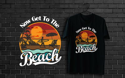 Beach T-shirt Design beach t shirt desgin branding design graphic design illustration t shirt design typography vector