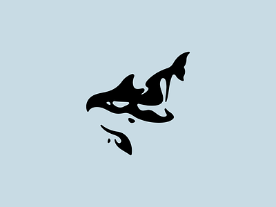 Killer Whale animal animallogo brand branding design icon identity illustration killerwhale logo mark negativespace ocean sea vector whale