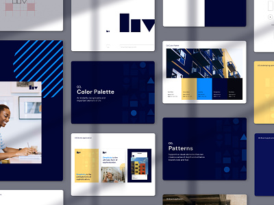 LIV — Visual Identity brandbook branding design illustration logo patterns ui visual identity website