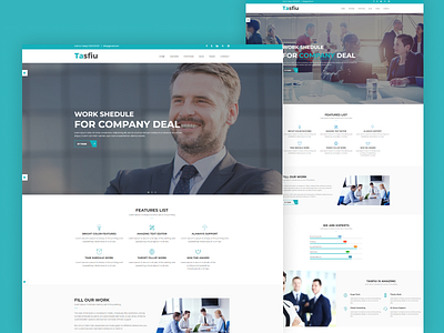 Corporate Business HTML Template - Tasfiu bootstrap fashion html5 investment modern responsive shopping