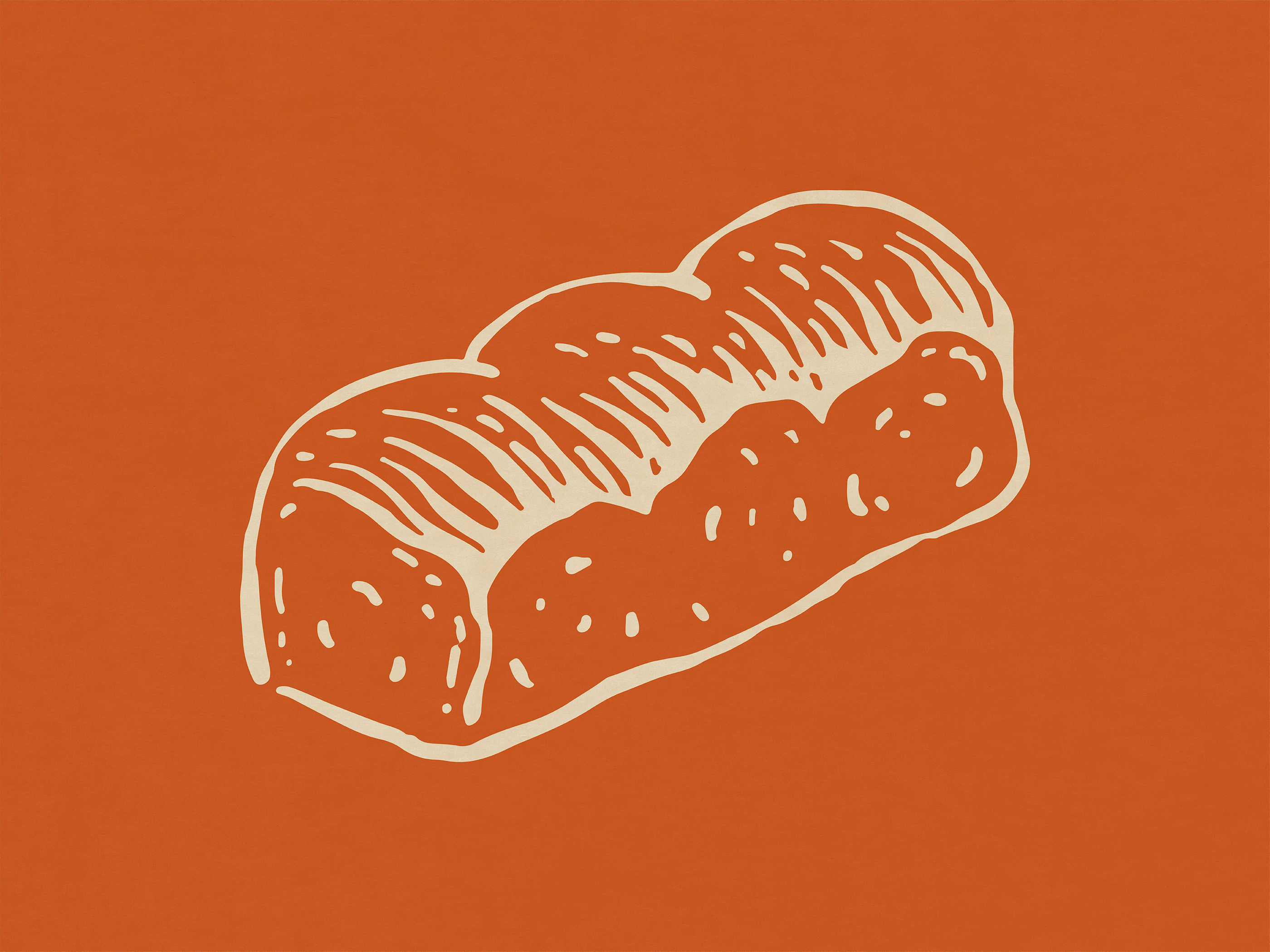 🍞 Roti Kalyan - Illustration brand branding bread brown cream delicious design flat illustration kopikalyan minimal roti roti kalyan taste vector