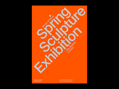 SPRING EXHIBITION '21 2d adobe artwork design exhibition graphic graphic design graphics illustrator minimal orange photoshop portfolio poster poster design posters text type typography visual