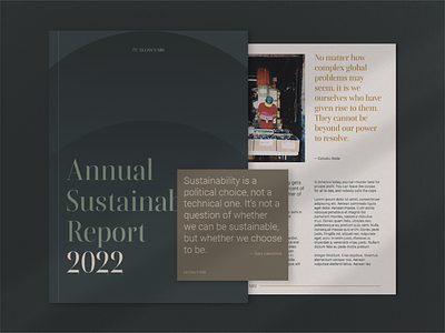 Slowfair — Annual Report annual report branding design fashion graphic design layout report sustainable sustainable fashion