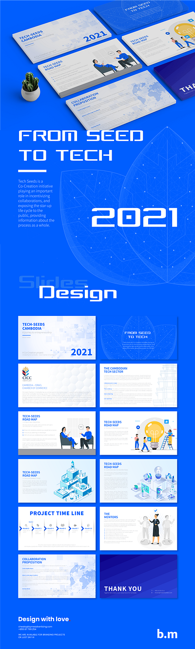 Tech Seed | Presentation Design bmadvertising business cambodia freelance graphic design presentation technology