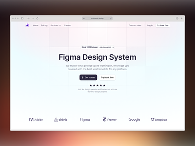 Blank - Figma Design System branding components craftwork design design system figma landing ui ui kit web website