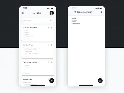 Notes Widget - Daily UI #065 065 app dailyui design figma mobile notes widget ui