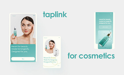 multilink for a cosmetics brand graphic design ui