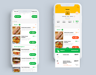 Pizza order iOS application design ios mobile ui