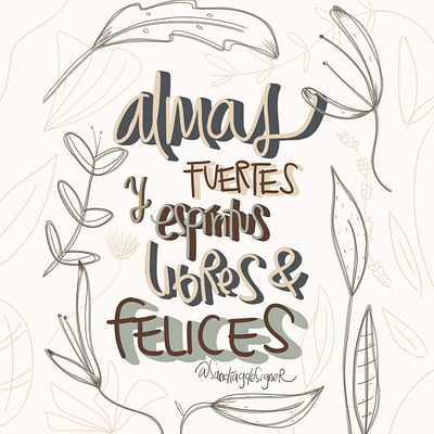 Almas fuertes ... art arte artedigital design dibujarletras digitalart draw graphic design illustration ilustraciones ilustradora ilustradoradigital letras lettering photoshop