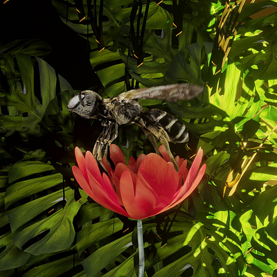 Bee 3d animation branding motion graphics ui