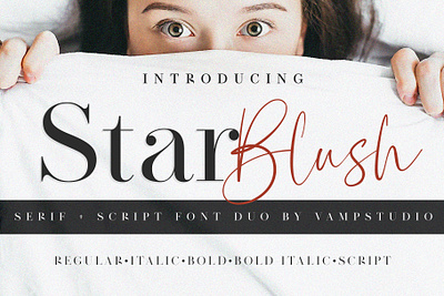 Star Blush Font Duo branding design font font awesome font design font family fonts