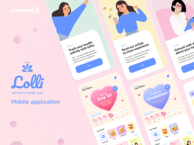 Lolli [Healthcare] app dark theme design dreamx figma healthcare healthcare app light theme medical app mobile mobile app mobile app design prototype ui ui design ux ux design web design wellness wellness app