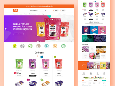 Pol's Food E-commerce accordion ai banner cards carousel categories e commerce filter food food delivery footer marketplace media pagination search slider ui web design