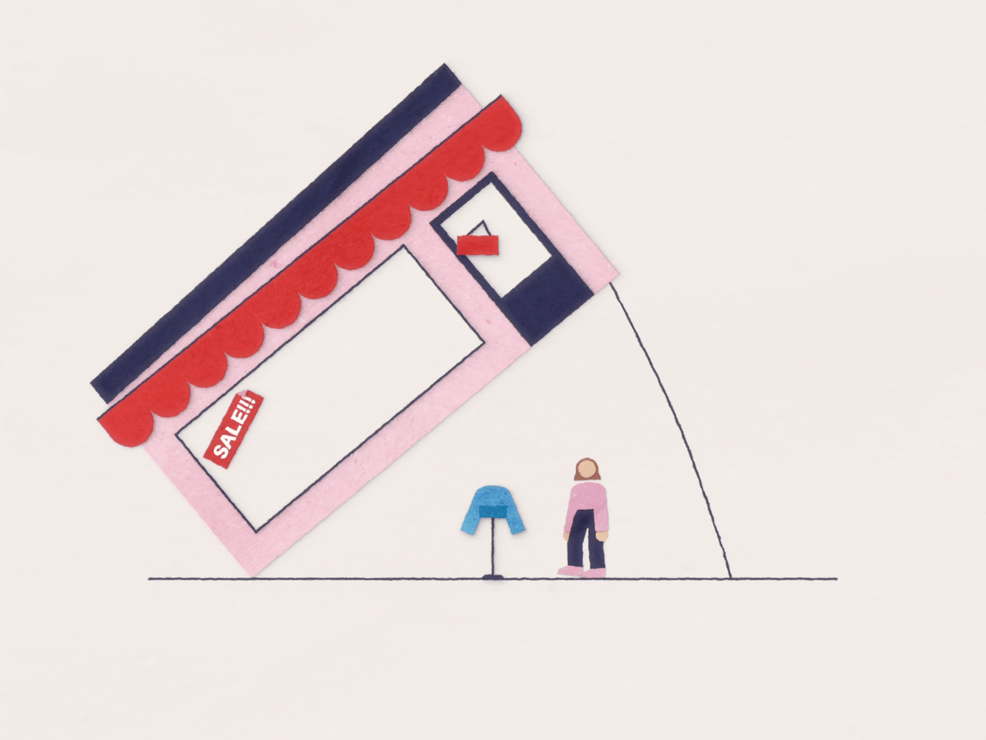 The Fast Fashion Trap: Fashion Revolution Week after effects animation character clothes cut out cut out animation ethical fashion fashion revolution week fast fashion motion graphics paper cut out shopping