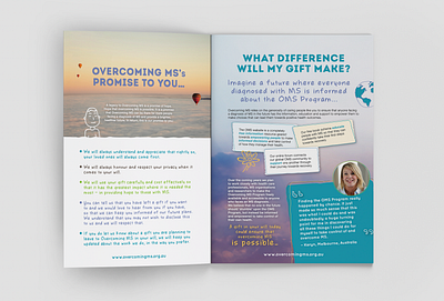 Overcoming Multiple Sclerosis asset design brand identity branding branding design brochure brochure design content creation course assets course content digital design identity design infographic design infographics multiple sclerosis print design wellbeing