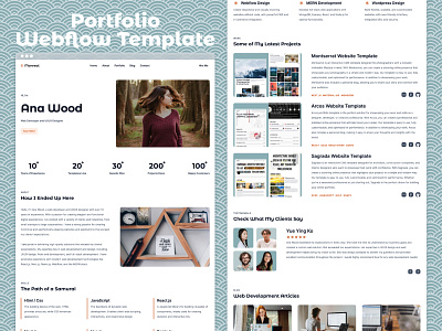 Monreal - Portfolio Website Template branding design graphic design portfolio template ui ux web webflow