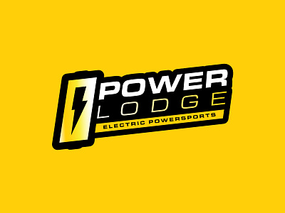Power Lodge Electric Branding battery bolt brand branding design electric freelance gradient graphic graphic design icon lodge logo mark mikemerrilldesign power powersports sporty type wordmark