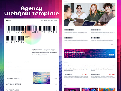 Monforte - Agency Webflow Template agency branding design graphic design portfolio ui ux web webflow