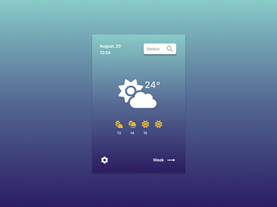 Weather Forecasting app design graphic design illustration ui ux