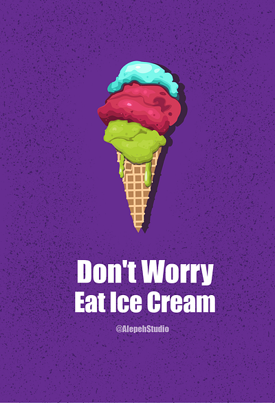 Ice Cream adobe illustrator art design dontworry flat icecream il illustration vector