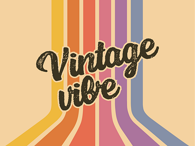 Vintage vibe logo branding design graphic design icone logo vector