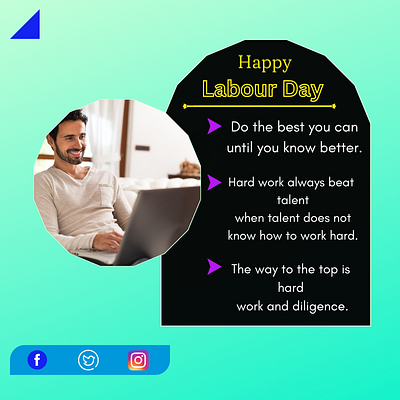 Labour day template design