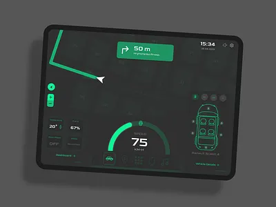 Daily UI, Day 034: Car Interface 100daysofdesign app branding car car design car interface daily daily ui dailyui design graphic design illustration interface logo ui ux vector