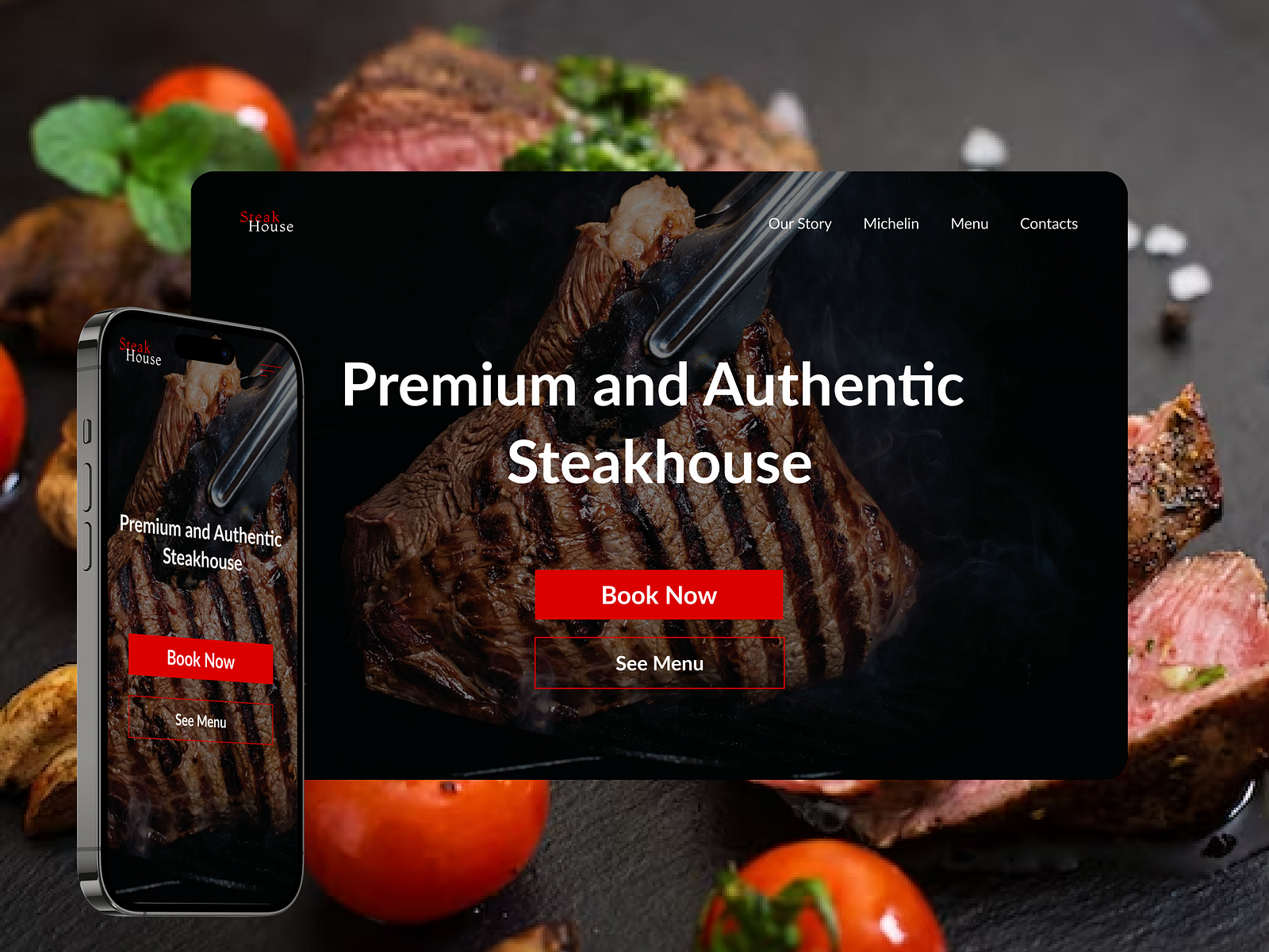 Restaurant Website | Landing page | UX/UI by Tahir UX/UI Designer on ...