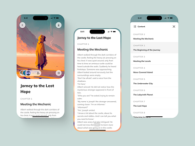 Story Planning App app book chat mobile mobile design ui ux