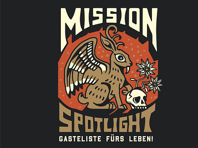 Mission Spotlight Tee Design bandtee customtypography design graphic illustration vector