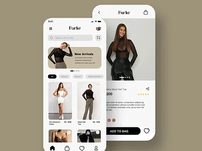 Fashion Apparel APP UI Interface Design app design app ui apparel ui ux fashion app ui prototype ui